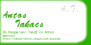 antos takacs business card